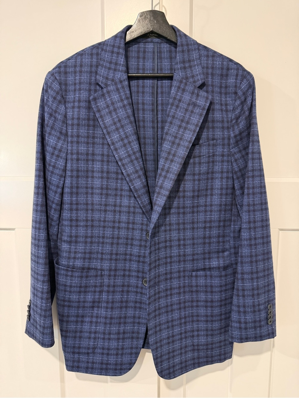 Banana Republic Blue Plaid Sport Coat